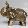 Tengyun factory production antique miniature brass elephant sculpture ornaments